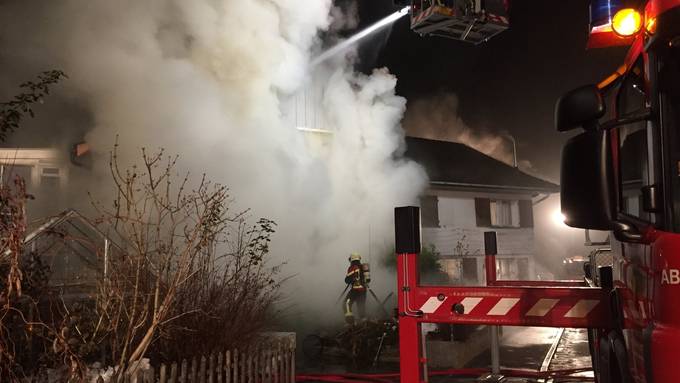 Wohnhaus in Berneck stand in Flammen