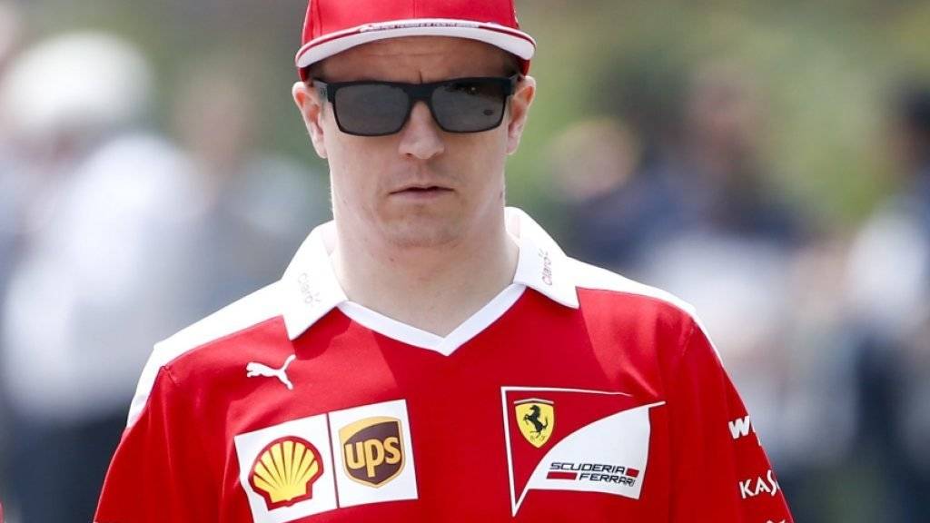 Tagesbestzeit im Training in Schanghai: Kimi Räikkönen