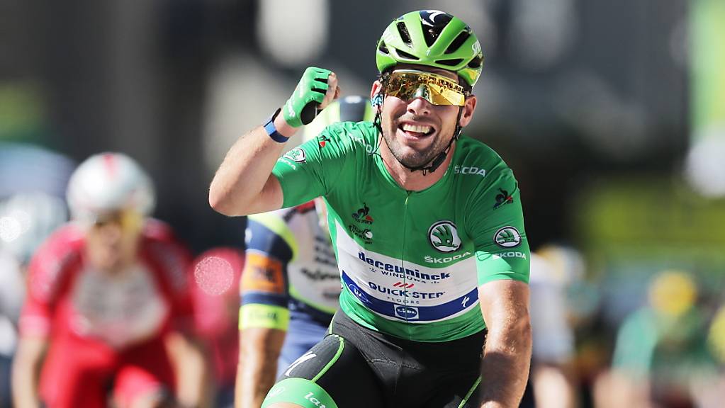 Mark Cavendish ballt die Faust: Erneut hat er eine Etappe der Tour de France gewonnen.