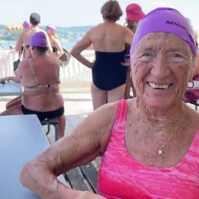 Diese Schwimmerin ist mit 91 Jahren an der Seeüberquerung dabei