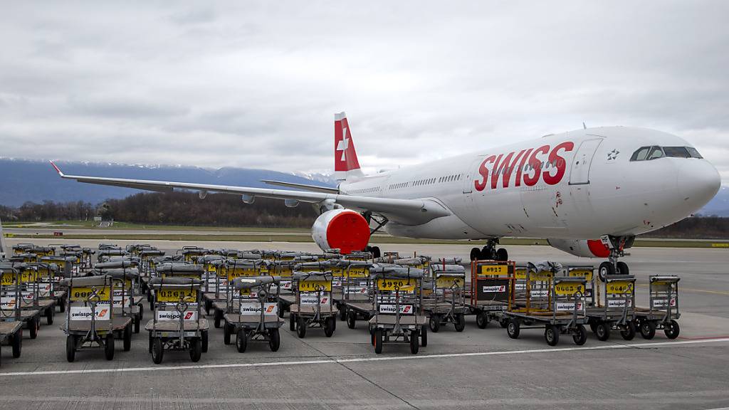 Die Swiss fliegt ab dem Flughafen Genf nur im Minimalbetrieb. (Archivbild)