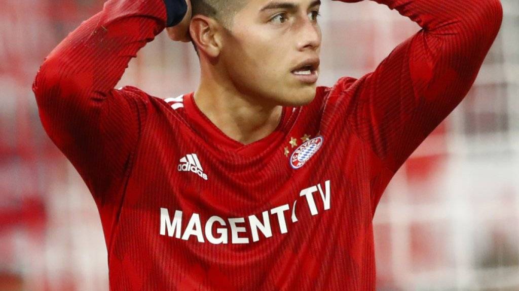 James nach einer vergebenen Torchance: Bayern München liess Punkte liegen