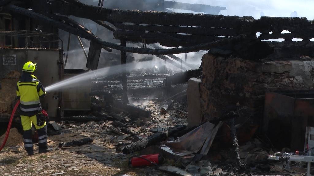 Alp-Restaurant Seeberg komplett niedergebrannt