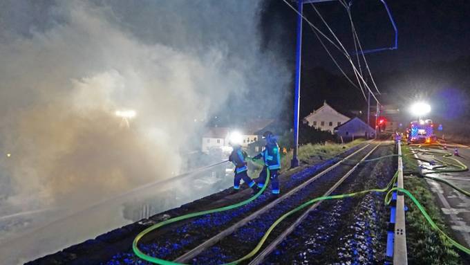 Schreinerei in Montbovon FR in Brand geraten