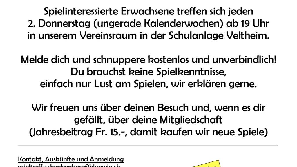 Spieltreff Schenkenberg, Veltheim  