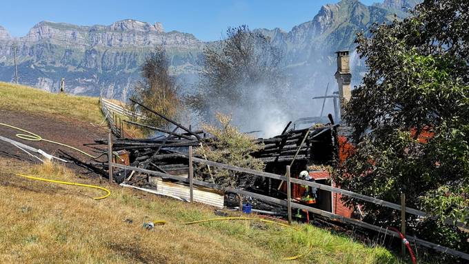 In Flums ist ein Haus abgebrannt