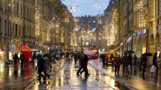 Weihnachtsbeleuchtung in Bern wird um 22 Uhr ausgeschaltet