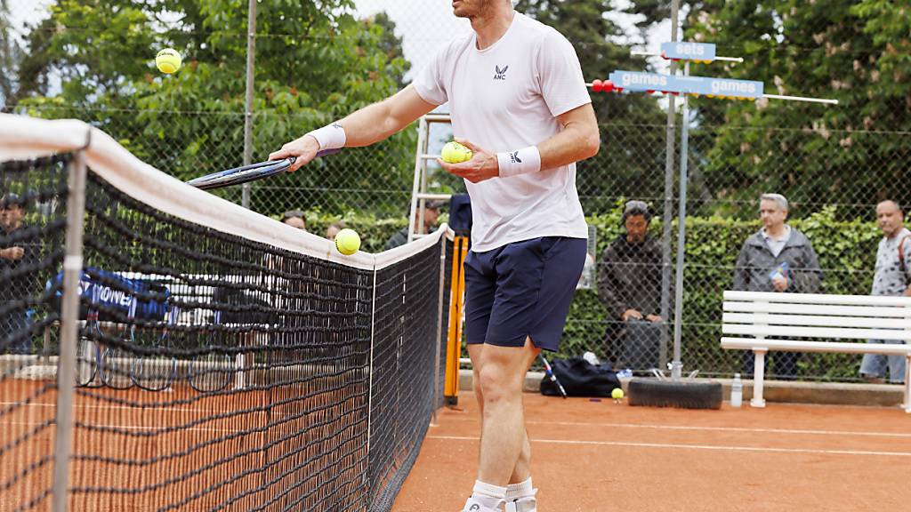 Trainierte am Wochenende erstmals auf der Anlage am Genfersee: Andy Murray
