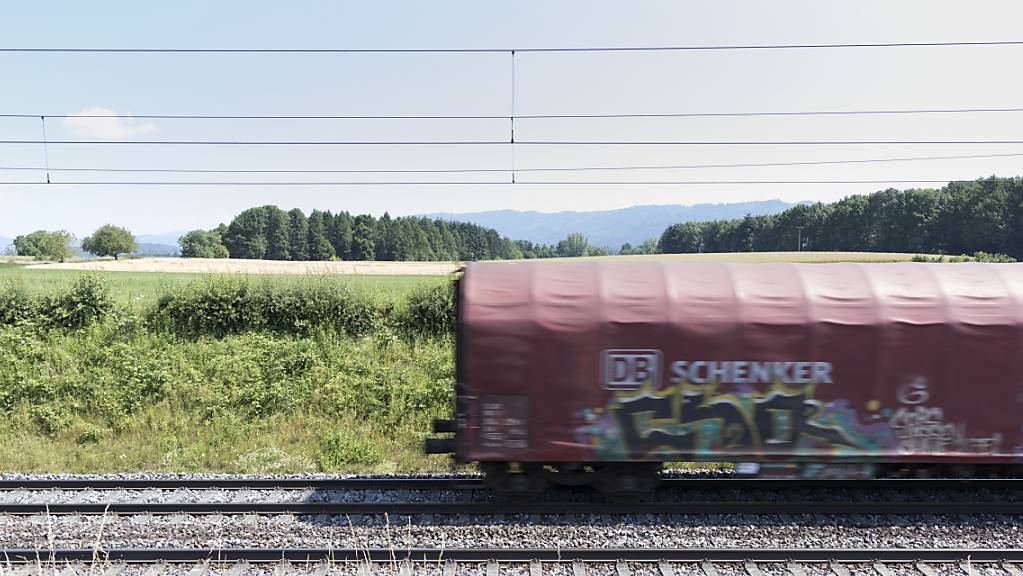 Versprayter Zug im Sommer 2017 zwischen Basel und Zürich. (Archivbild)