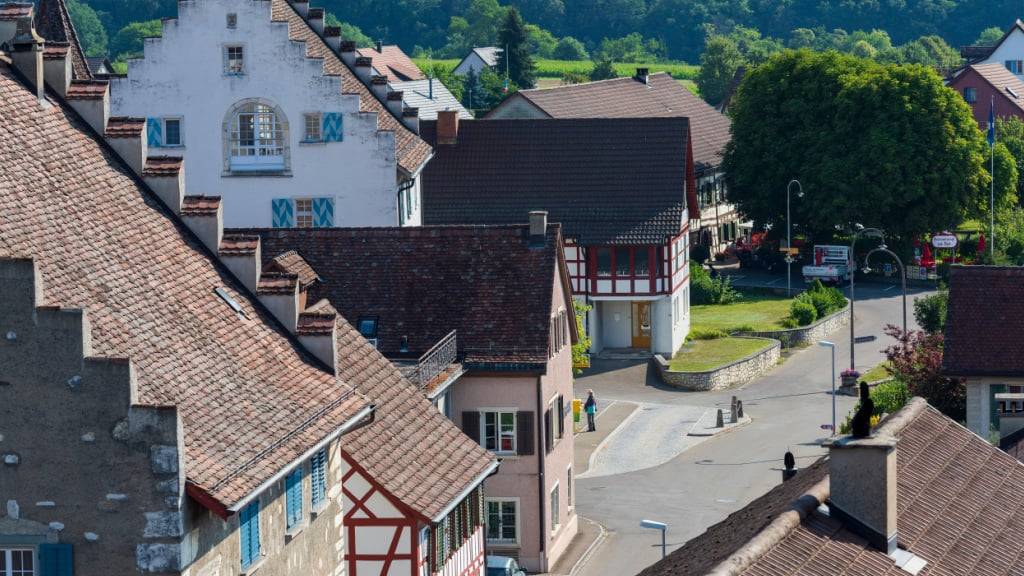 Für 2055 zeichnet sich unter anderem im Zürcher Weinland - im Bild Rheinau - das höchste Durchschnittsalter - ab. (Archivbild)