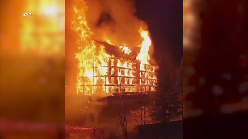 Grossbrand in Wildhaus: Ehemaliges Hotel Acker nur noch Schutt und Asche