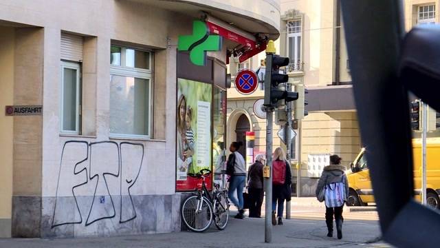 Schrecken während Demo