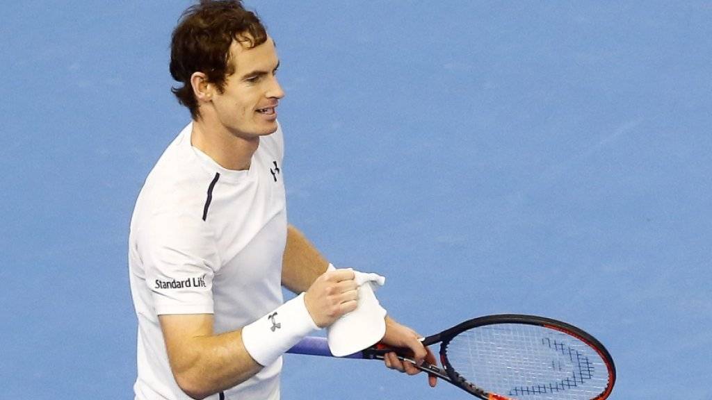 Andy Murray freut sich über seinen Turniersieg in Peking