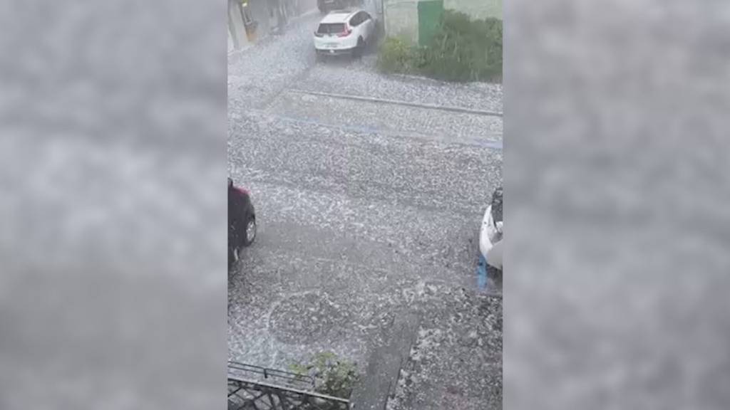 Hagel in Aussrrhoden: Weinreben zerstört, Autos zerbeult, Versicherungen überlastet