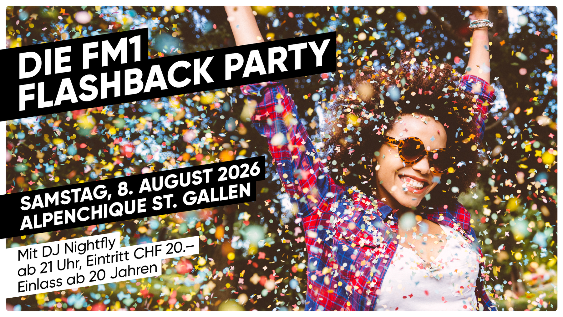 Die FM1 Flashback Party - August 2026