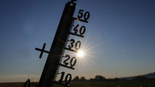 In Buchs AG und Delsberg JU klettern Temperaturen auf Höchststand