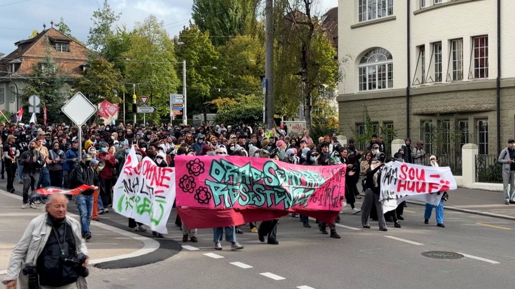 Mehrere Hundert an unbewilligter Anti-Imperialismus-Demo in Bern