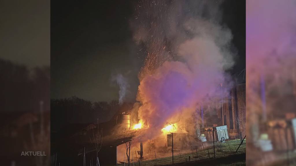 Mit Feuerwerk gespielt: Haben Kinder einen Bauernhof in Oftringen in Brand gesetzt?