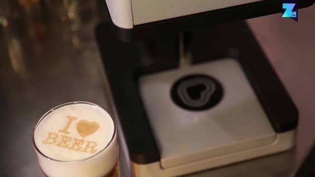 Mit diesem Drucker kannst du dein Bier verschönern