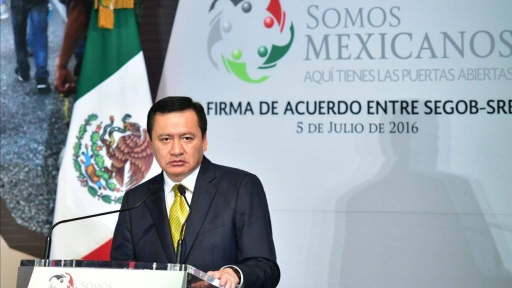 Mexikos Innenminister Chong verkündet die Entlassung des Chefs der Bundespolizei. (Archivbild)