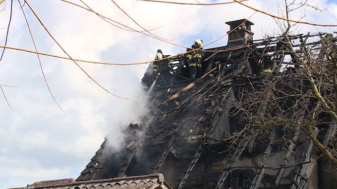Abtwil: Bauernhaus nach Brand unbewohnbar