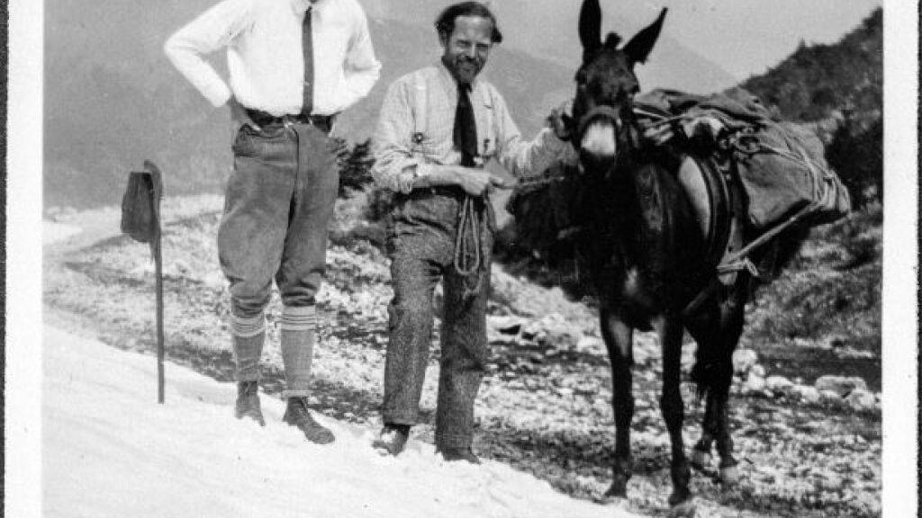 Die beiden Künstler 1929 in den Abruzzen.