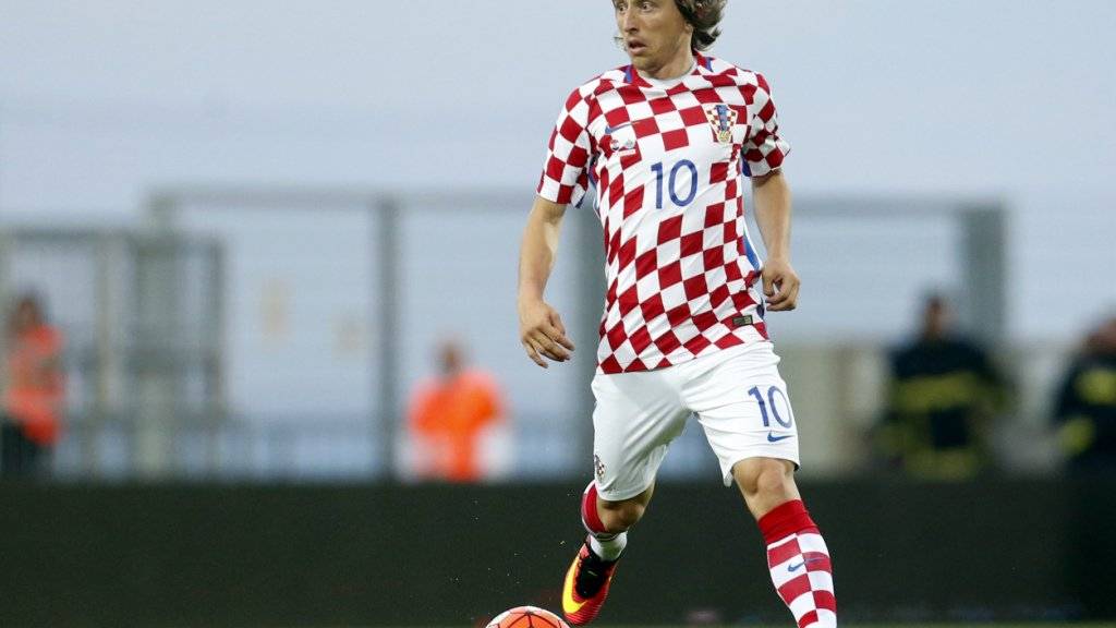 Luka Modric von Real Madrid ist der Dreh- und Angelpunkt in der kroatischen Nationalmannschaft