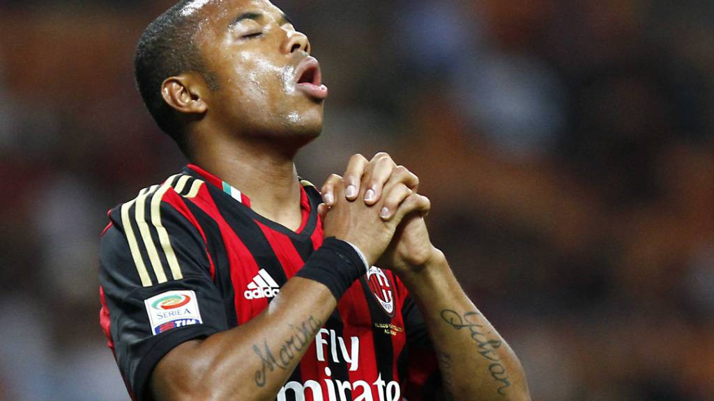 Robinho, einst bei der AC Milan aktiv, muss seine neunjährige Haftstrafe in seiner Heimat Brasilien absitzen