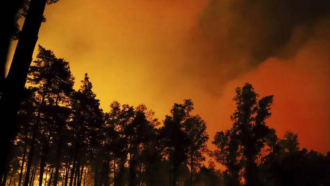 Grosse Teile eines Naturschutzgebiets in Belgien brennen