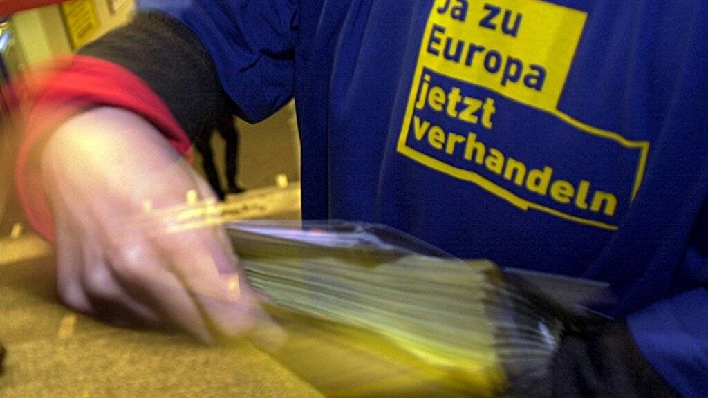 Als die Schweiz Nein zu raschen EU-Beitrittsverhandlungen sagte