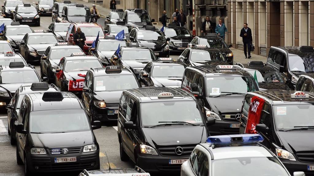 Taxistreik in Belgien