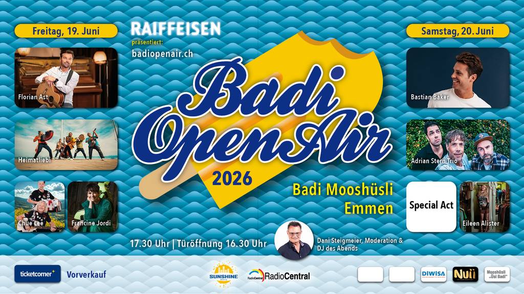 Badi OpenAir Emmen kehrt 2026 zurück 