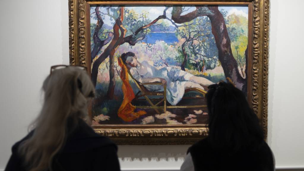 «La sieste» von Henri Charles Manguin und zahlreiche weitere Gemälde, Zeichnungen und Aquarelle der französischen Malerei des 19. und 20. Jahrhunderts sind ab Samstag in der Villa Flora in Winterthur zu sehen.