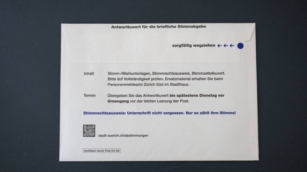 Frist für Zürcher Wahlvorschläge läuft bis Januar