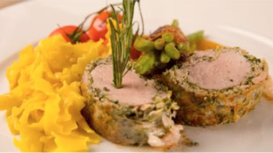 Schweinefilet im Kräuter-Brät-Mantel