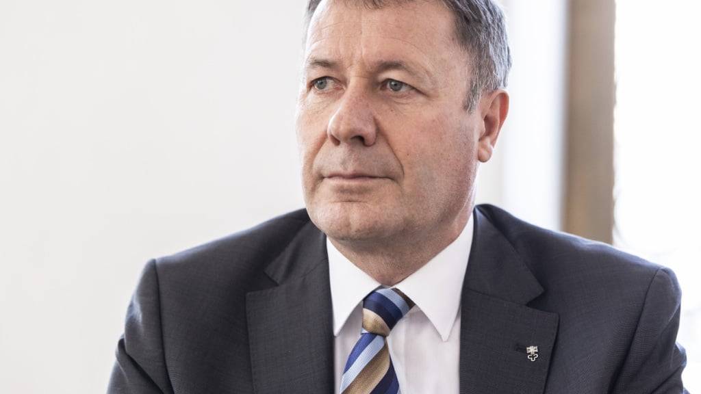 Der Nidwaldner Volkswirtschaftsdirektor Othmar Filliger (Mitte) bezeichnet die kantonale Wirtschaft als «gut aufgestellt». (Archivaufnahme)