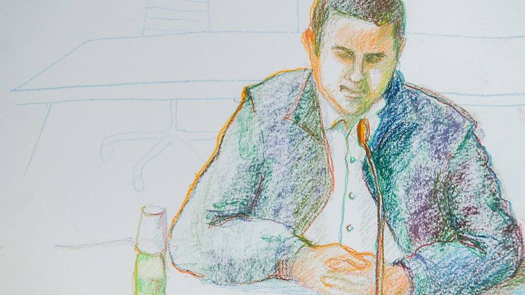 Bis auf Weiteres ohne Bewährungshilfe in Freiheit: Der 26-jährige verurteilte IS-Sympathisant während des Prozesses in Bellinzona.