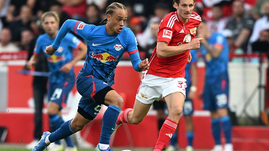 Xavi Simons leitet mit seinem 1:0 in der 51. Minute Unions erste Niederlage seit mehr als eineinhalb Jahren im Stadion An der Alten Försterei ein