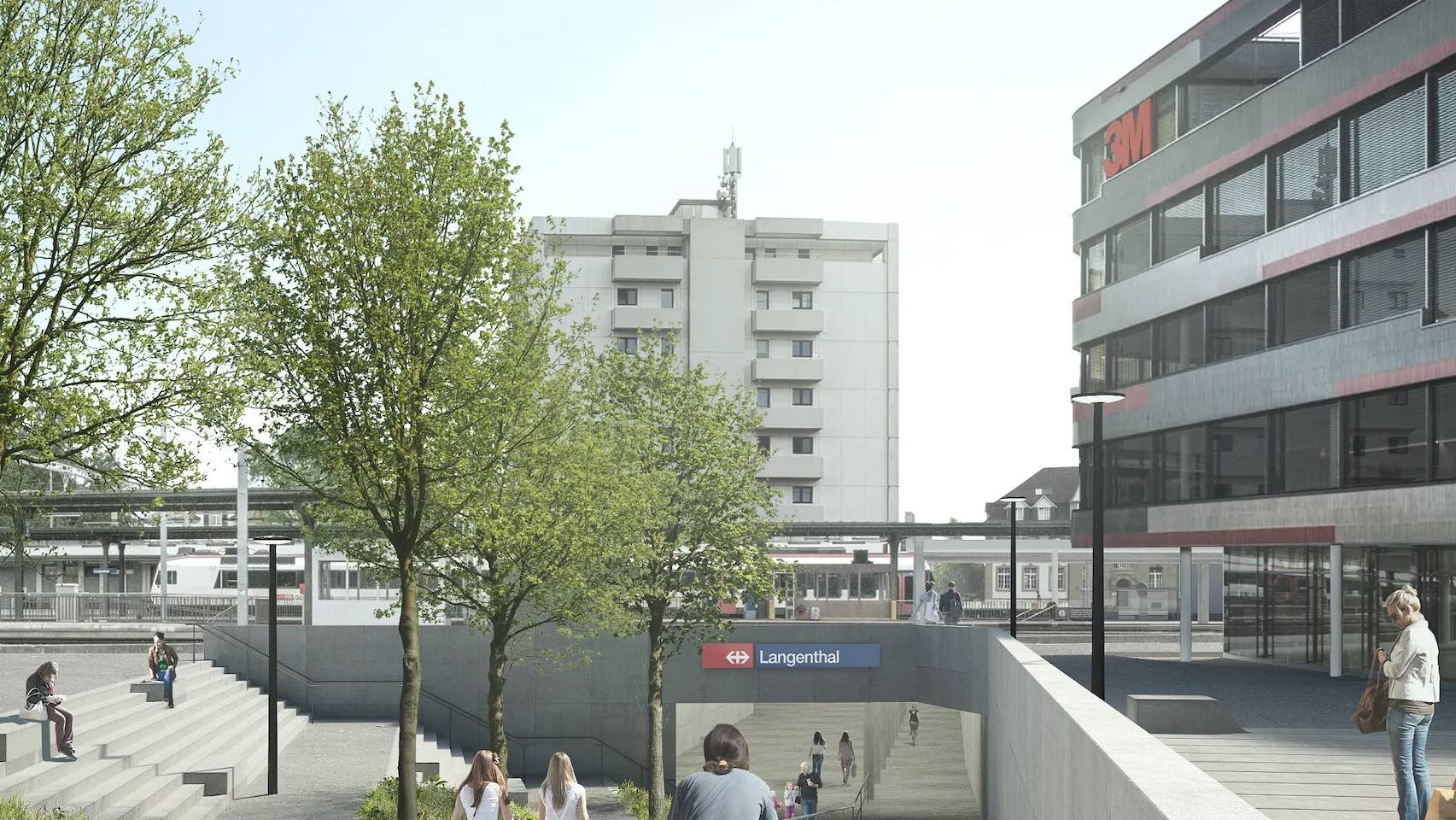 Der Bahnhof Langenthal soll künftig einen barrierefreien Bahnzugang bieten.