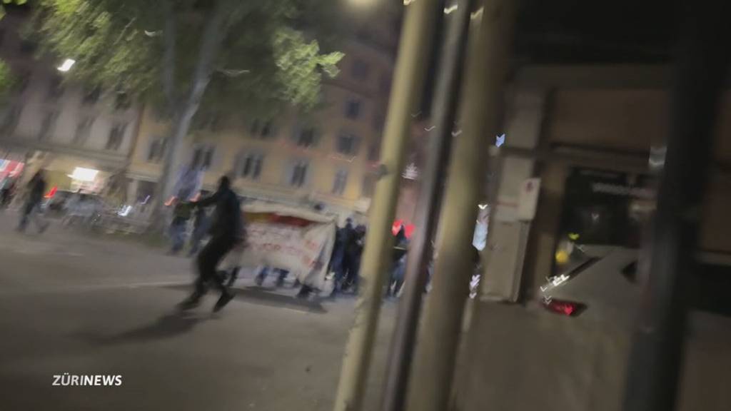 Strassenschlacht im Kreis 4: Vermummte randalierten