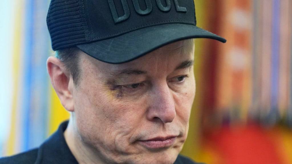 Elon Musk nimmt an einer Pressekonferenz mit US-Präsident Trump teil. Foto: Evan Vucci/AP/dpa