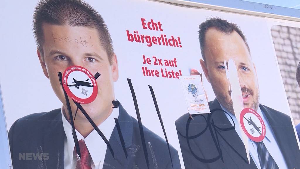 Wahlplakat-Vandalismus: SVP setzt Kopfgeld aus