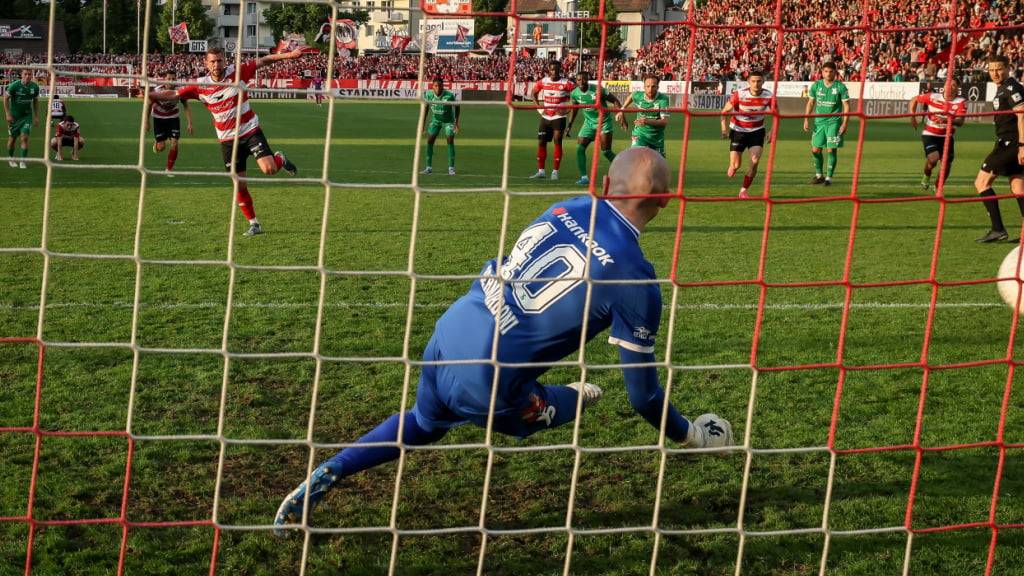 Fabian Frei schiesst das wichtige 2:2 gegen Yverdon