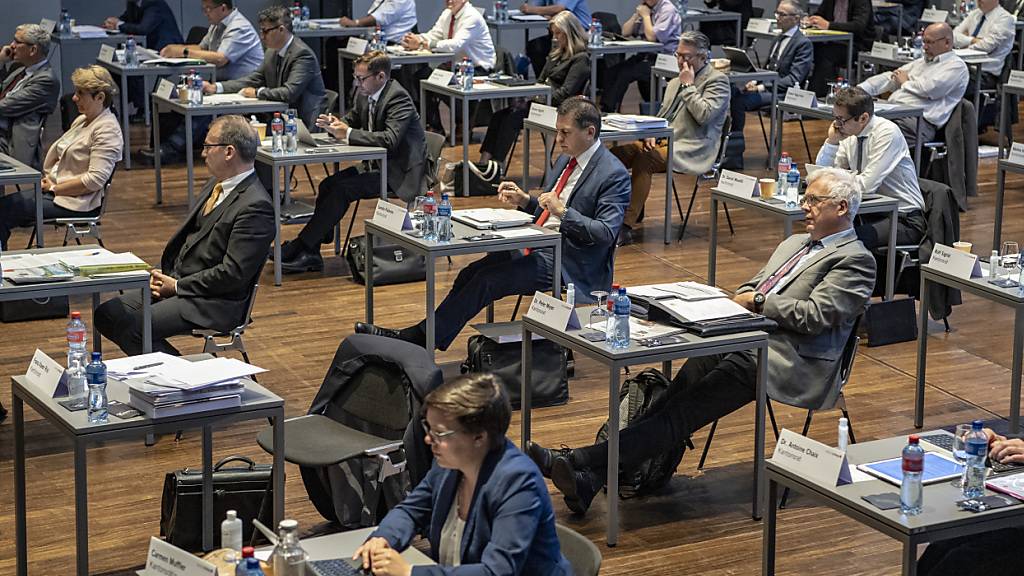 Der Schwyzer Kantonsrat tagte während der Pandemie im Mythen-Forum. (Archivaufnahme)