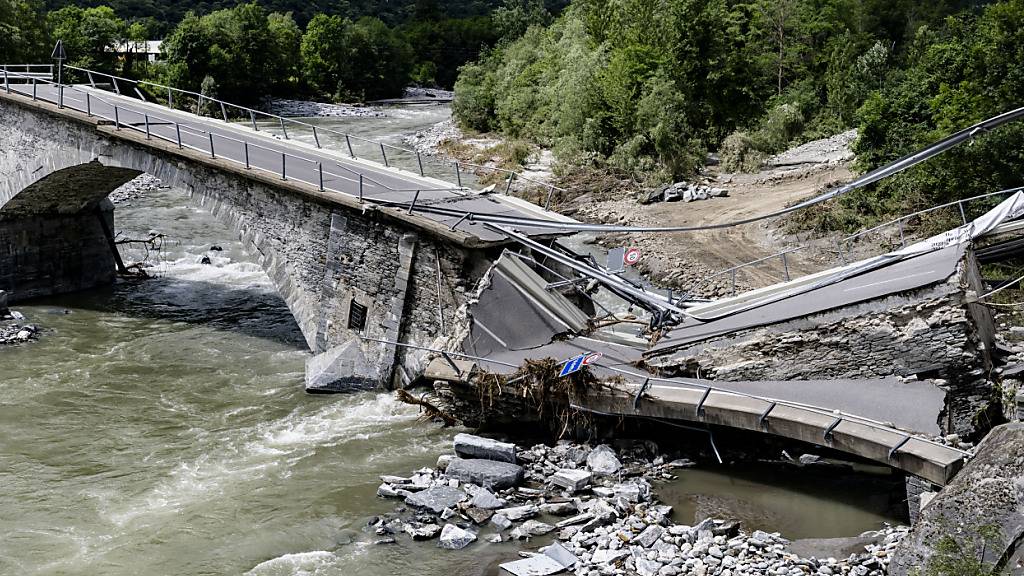 Noch immer kein Zeitplan für provisorische Brücke über die Maggia