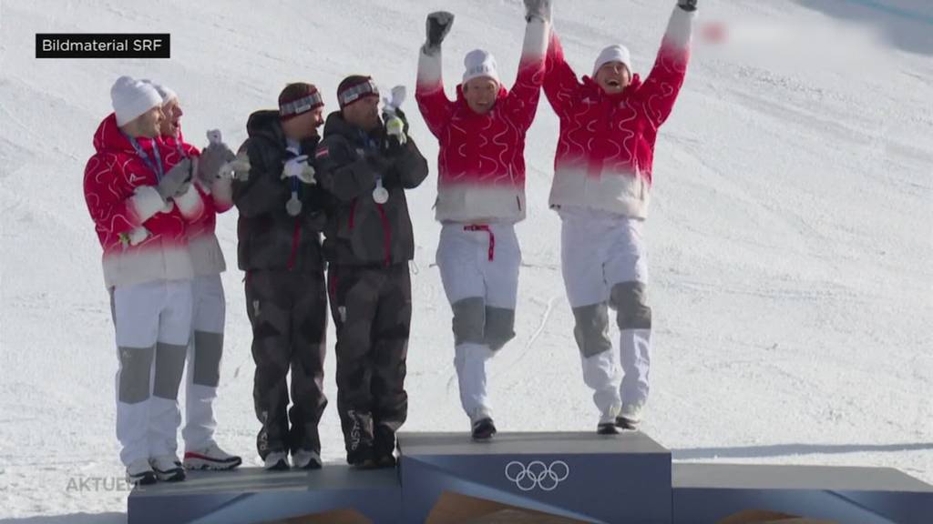 Doppelsieg: Schweizer Skifahrer brillieren im Teamevent