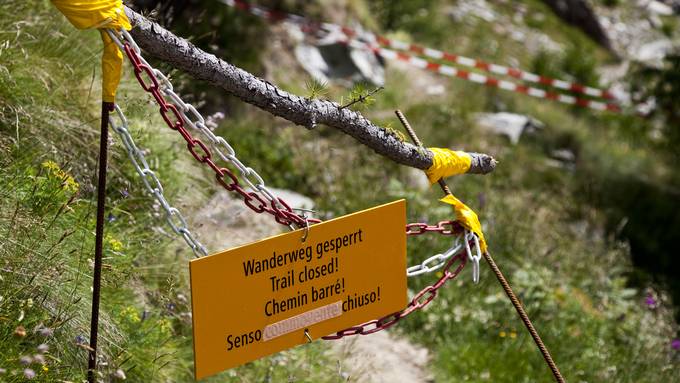 Viele Wanderwege in der Region Interlaken sind gesperrt