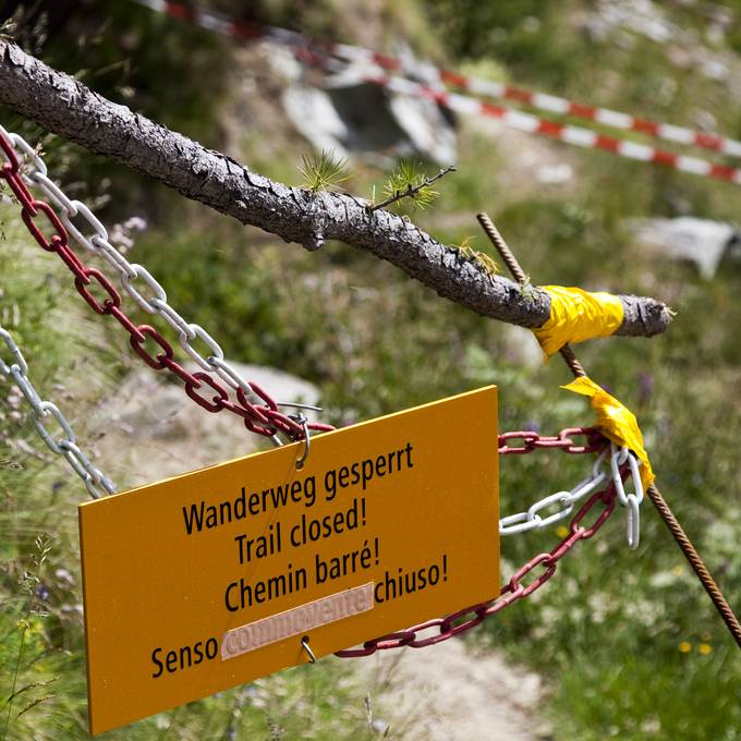 Viele Wanderwege in der Region Interlaken sind gesperrt