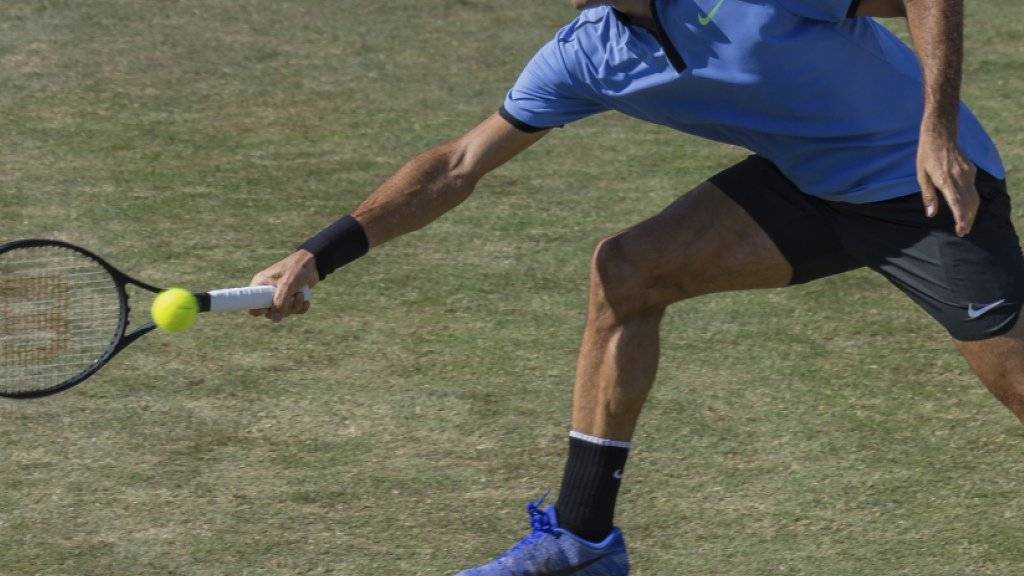 Roger Federer startete problemlos zum Turnier von Halle