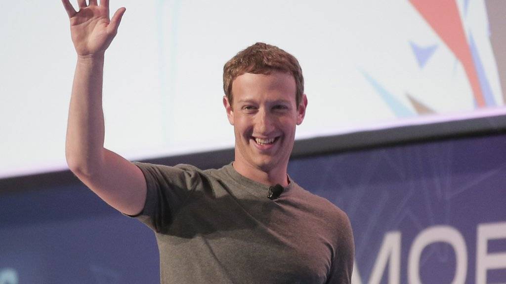 Facebook-Chef Mark Zuckerberg bei seinem Auftritt in Barcelona.